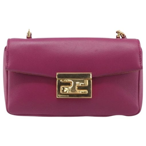Baguette leather handbag