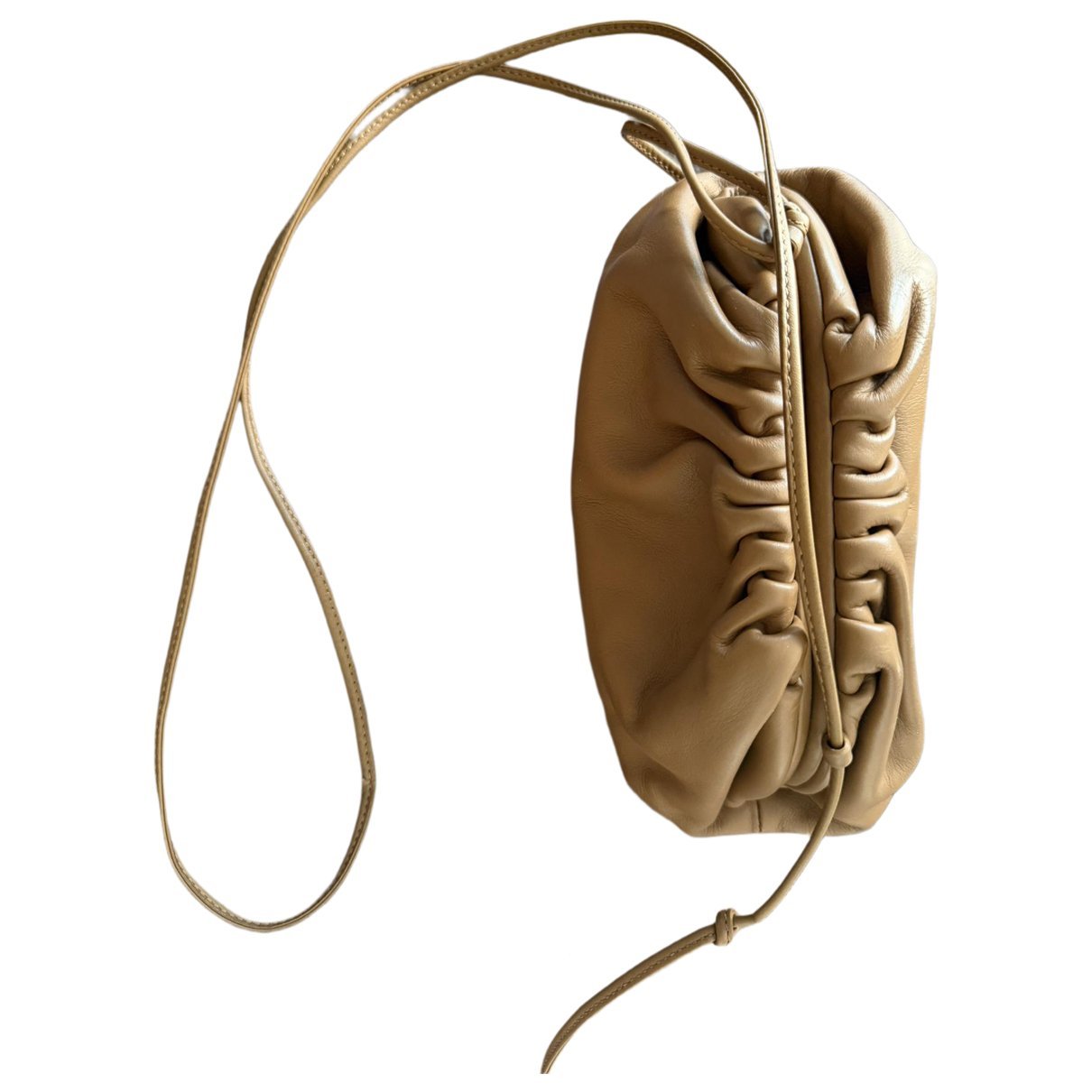 Pouch leather clutch bag