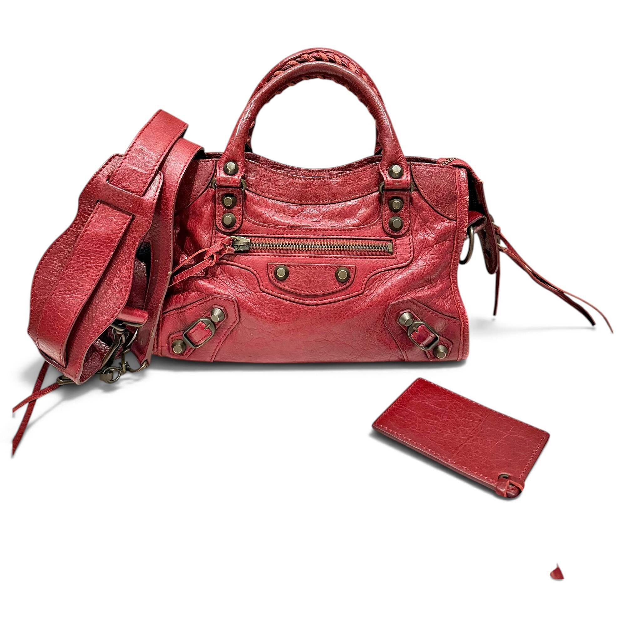 City leather crossbody bag