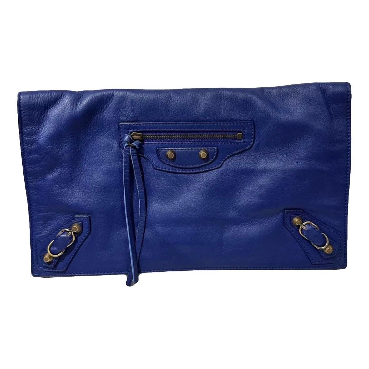 Envelop leather clutch bag
