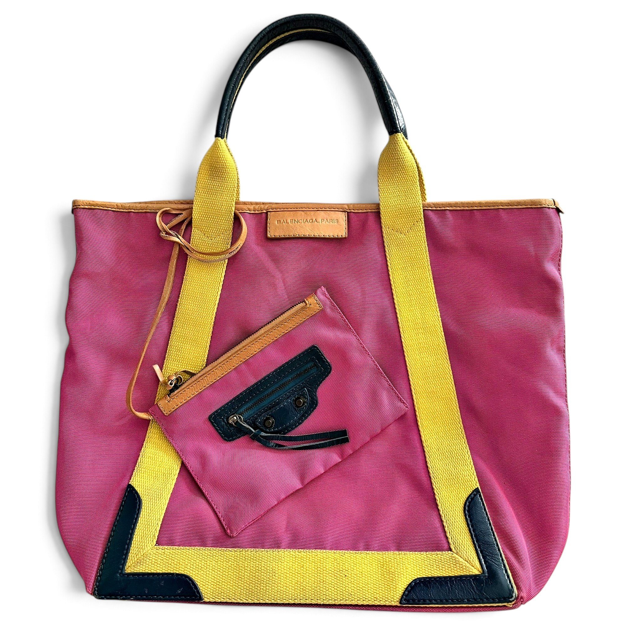Navy cabas cloth tote