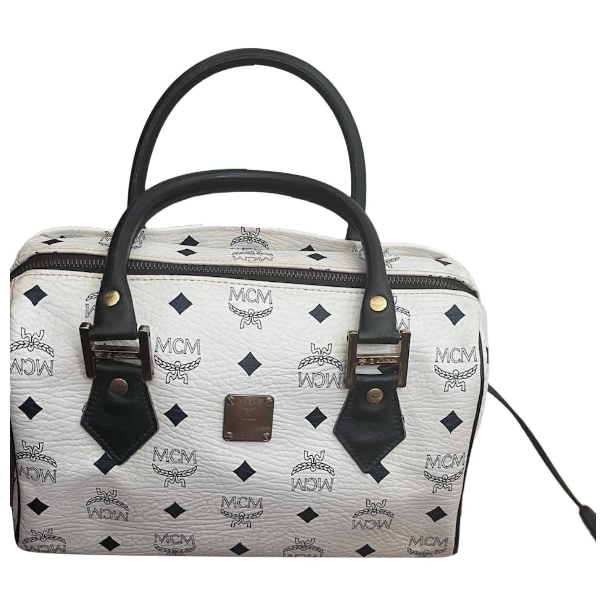 Boston leather handbag