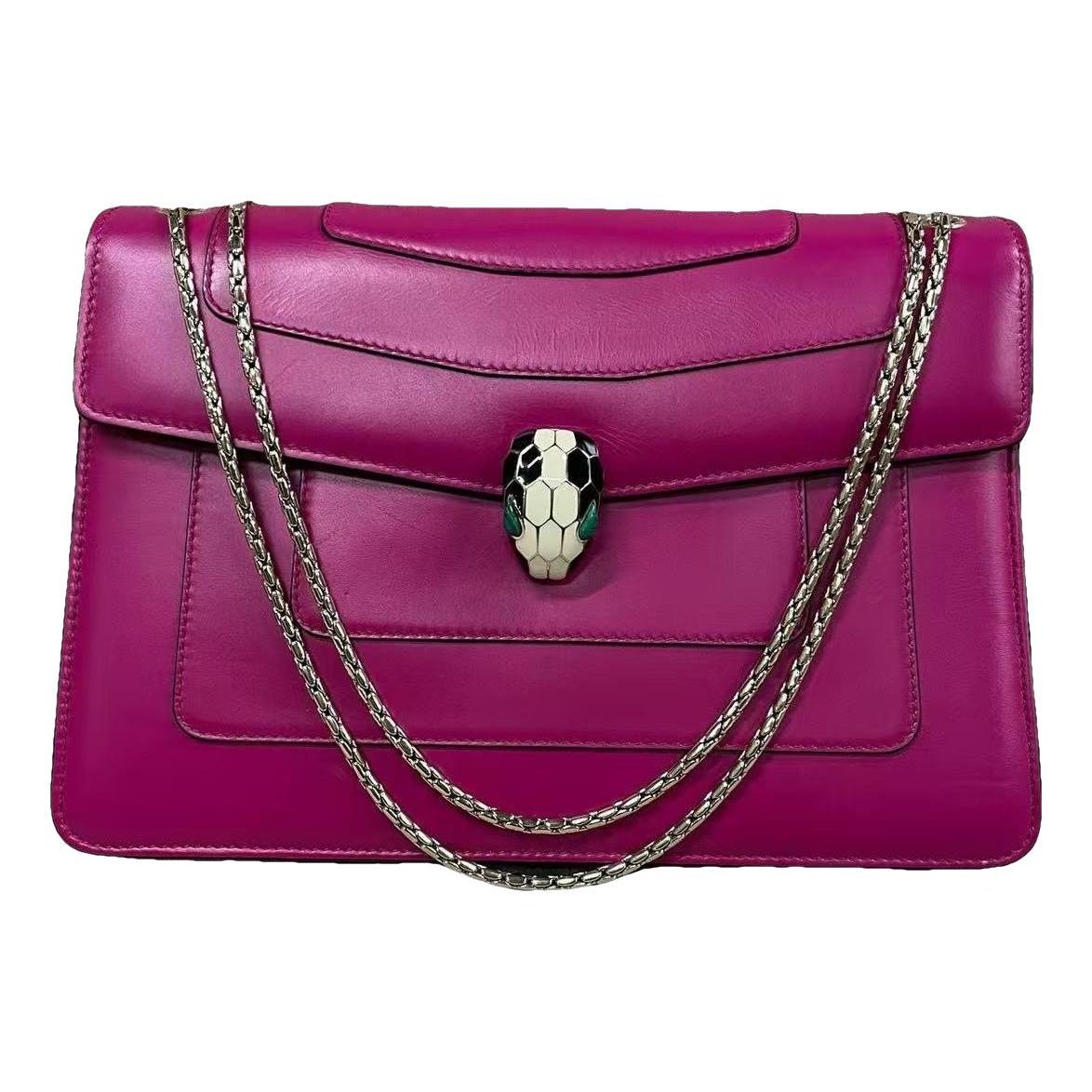 Serpenti leather handbag