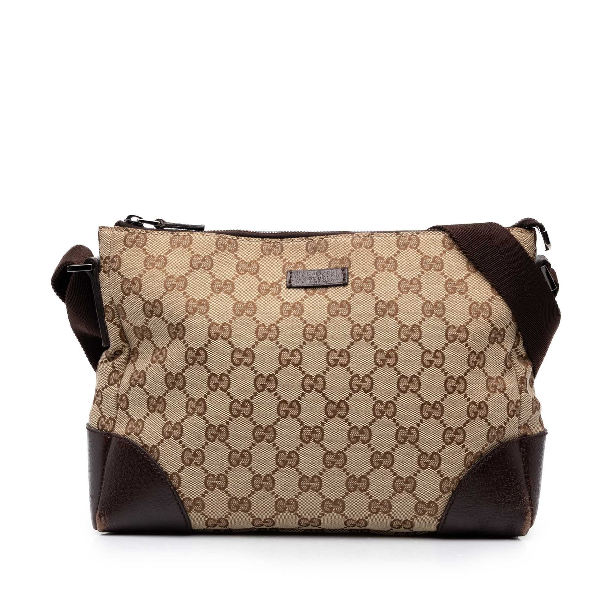 Gucci B leather crossbody bag