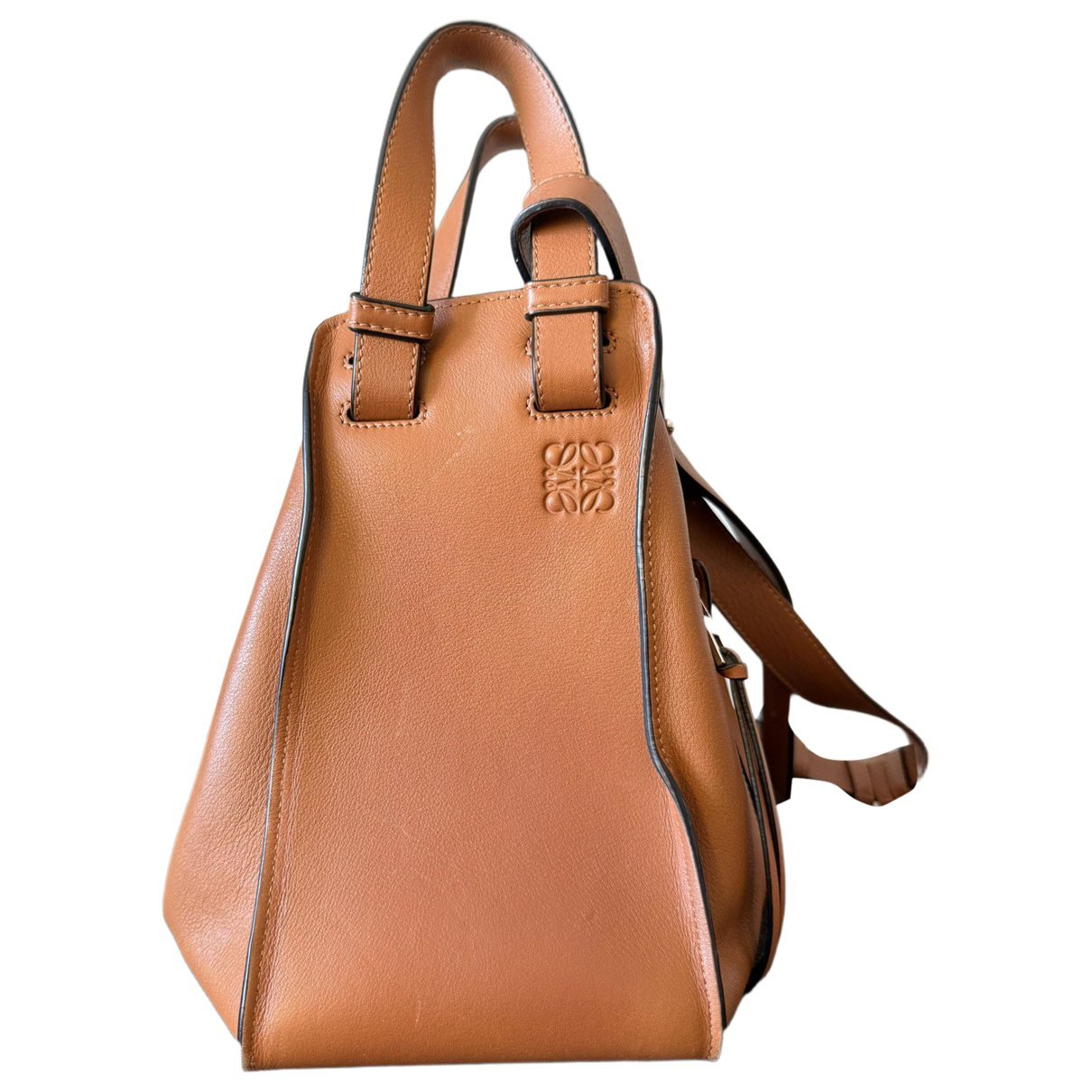 Hammock leather handbag