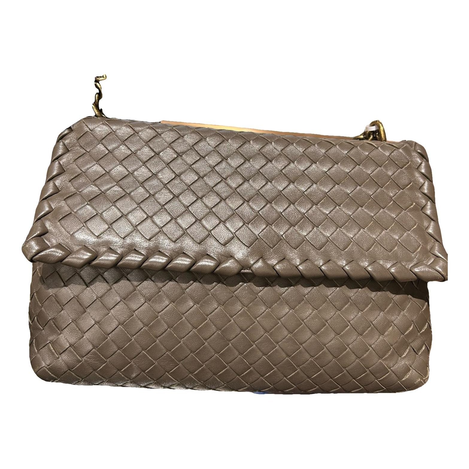 Leather clutch bag