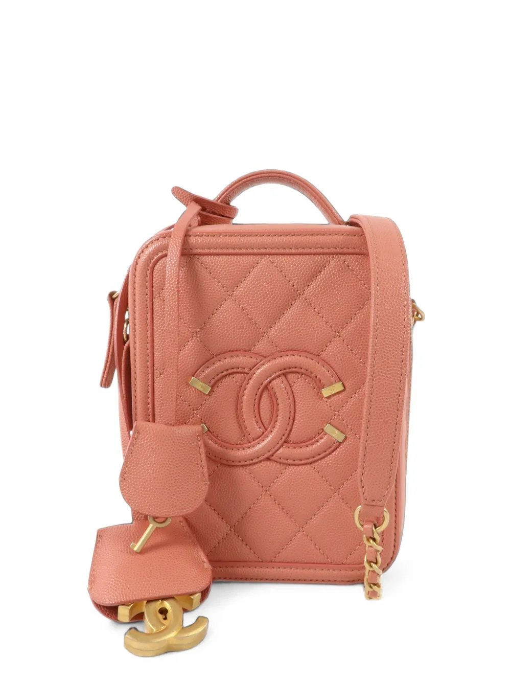 CC turn-lock shoulder bag