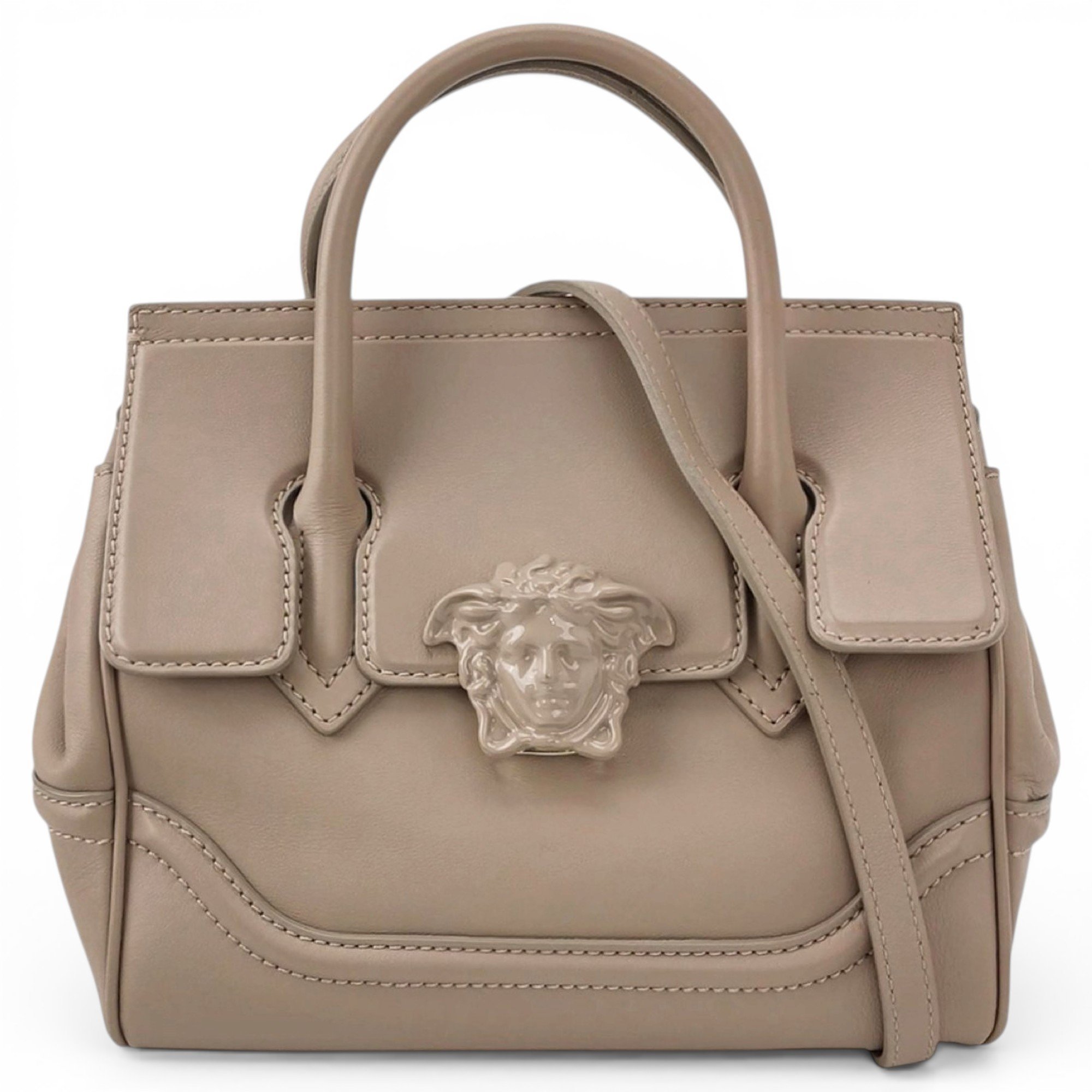 La Medusa leather handbag