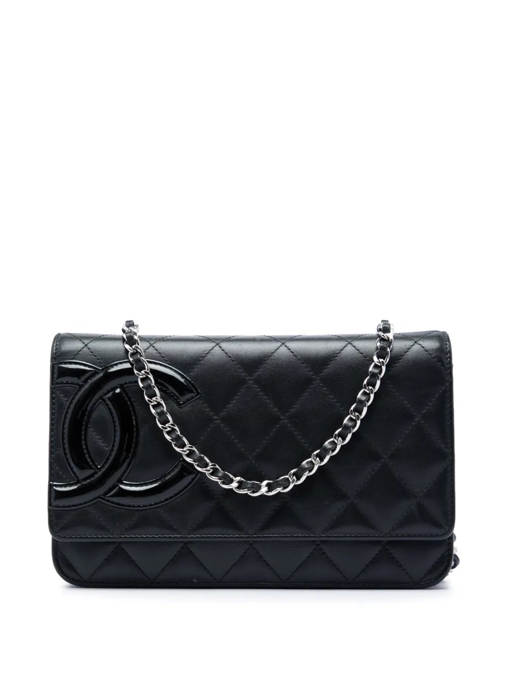 2013-2014 Quilted Lambskin Cambon Ligne Wallet On Chain crossbody bag