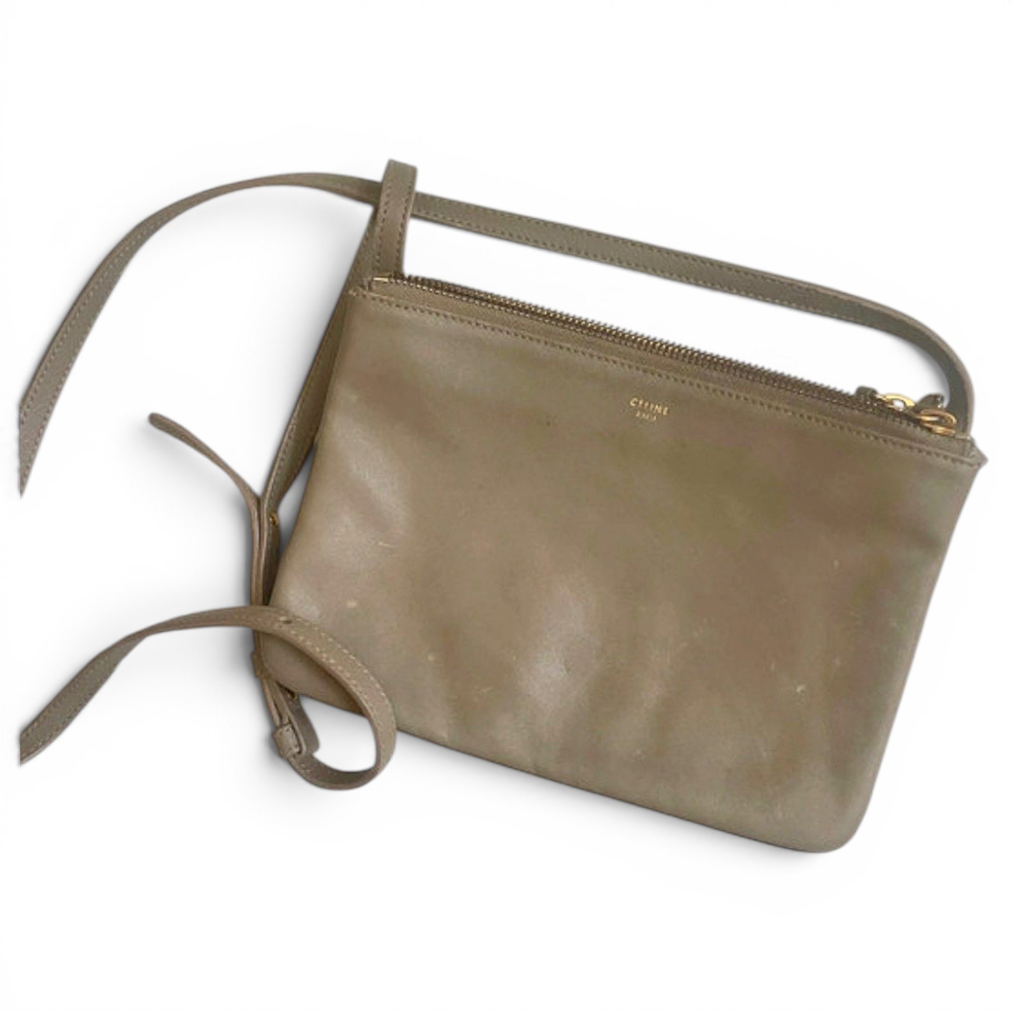 Celine Trio leather crossbody bag