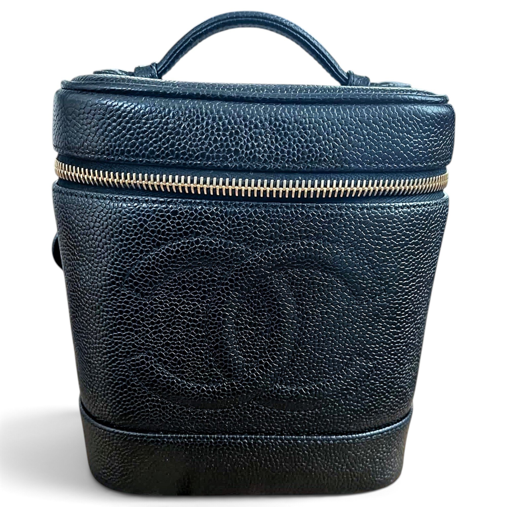 Vanity leather handbag