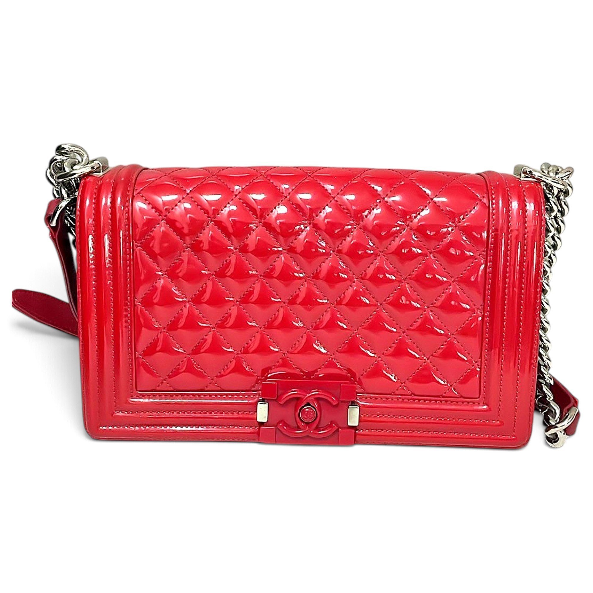 Boy patent leather crossbody bag
