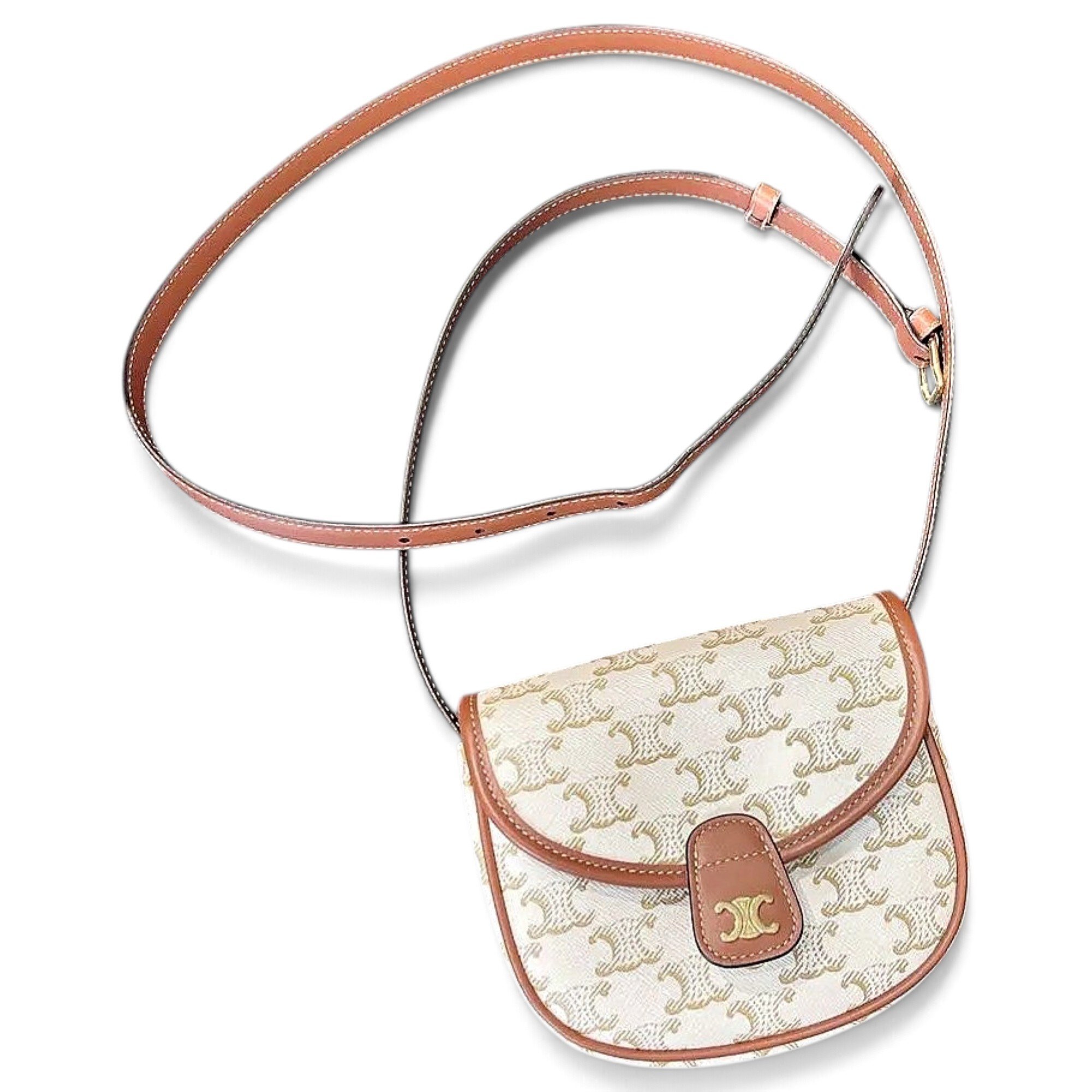Triomphe vinyl handbag