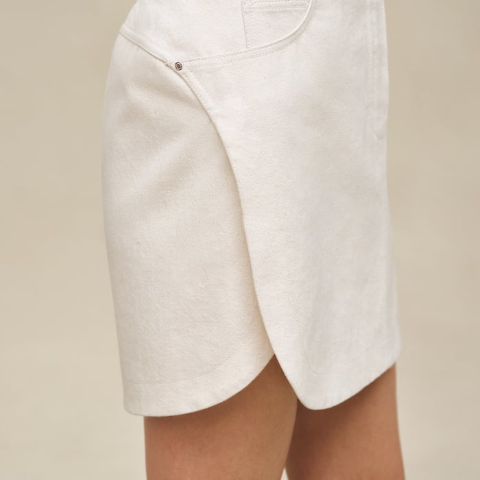 Blanc Cassé Equestrian Miniskirt