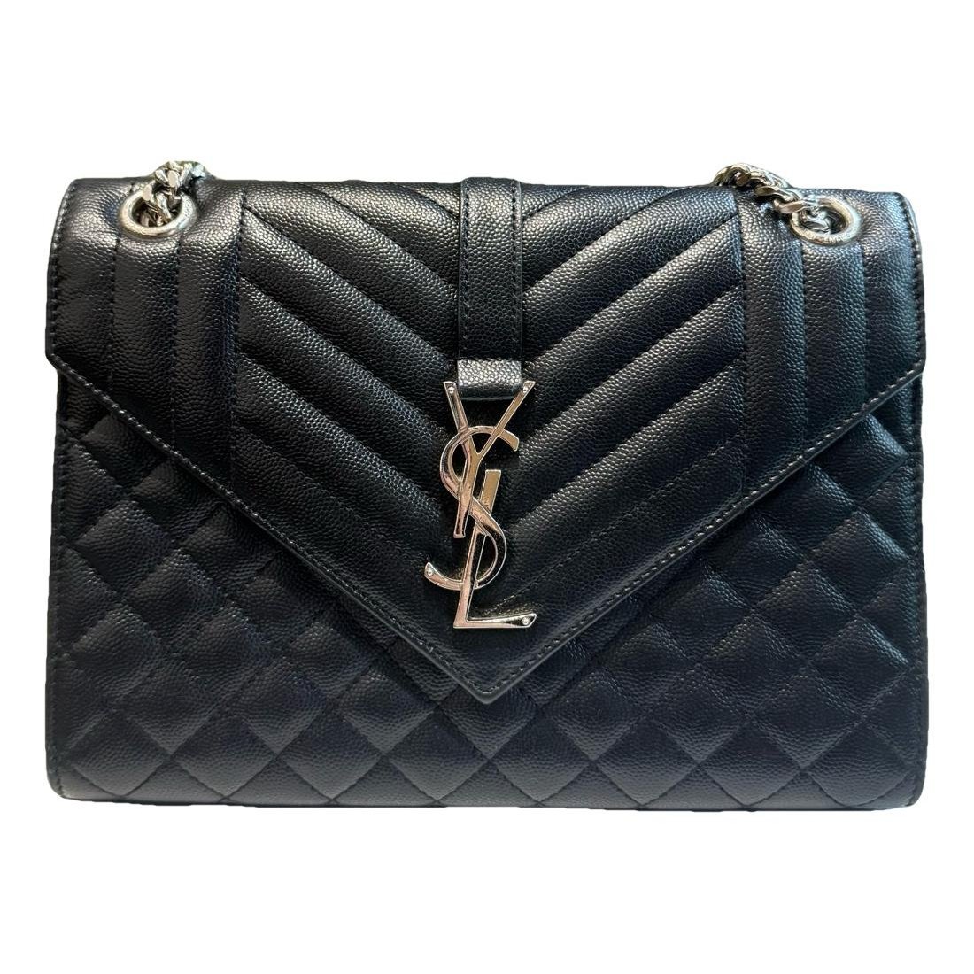 Envelope leather handbag