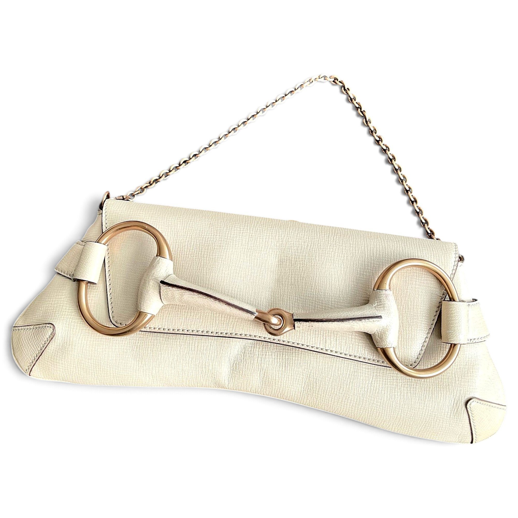 Horsebit Chain leather handbag