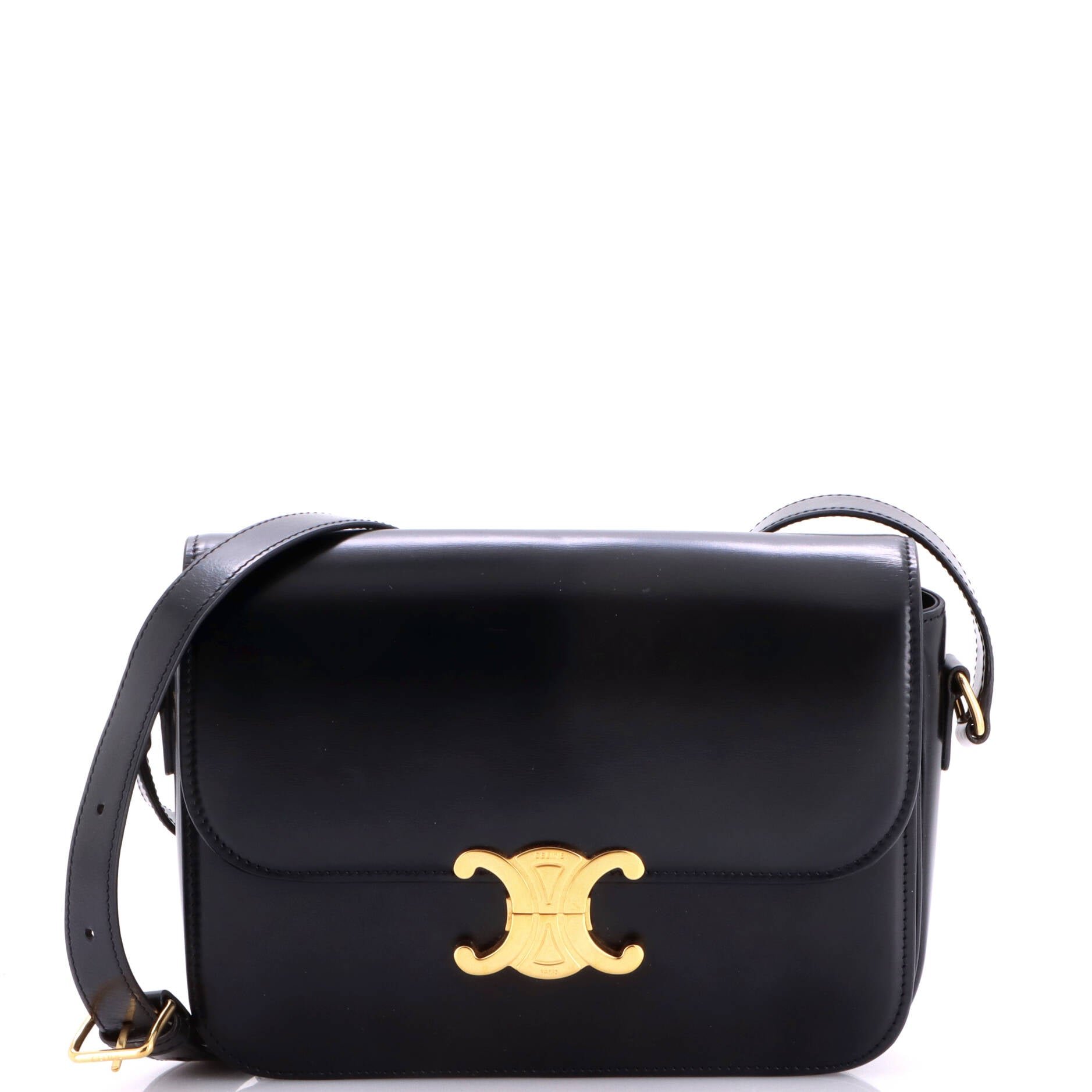 Triomphe Shoulder Bag Smooth Calfskin Medium