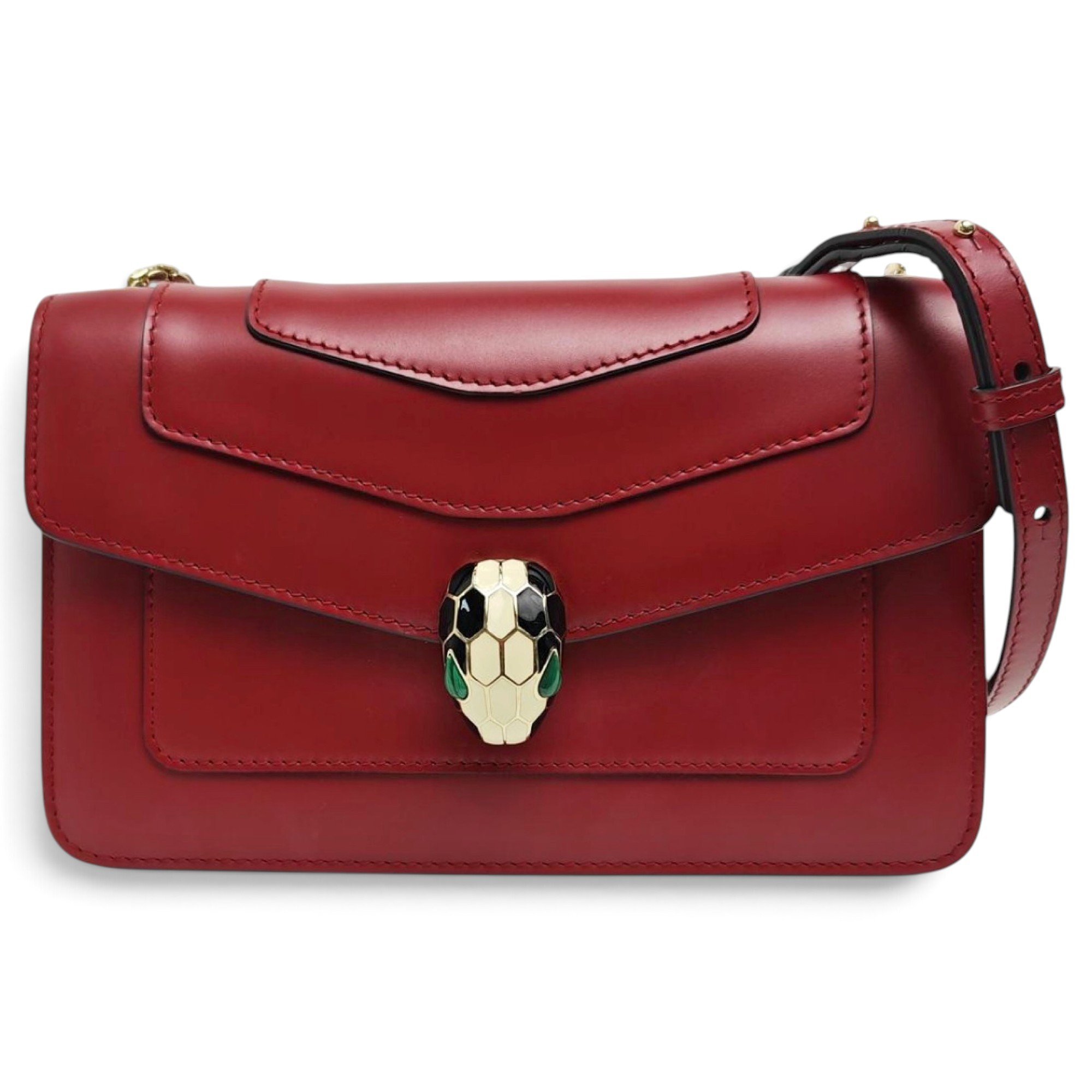 Serpenti leather handbag