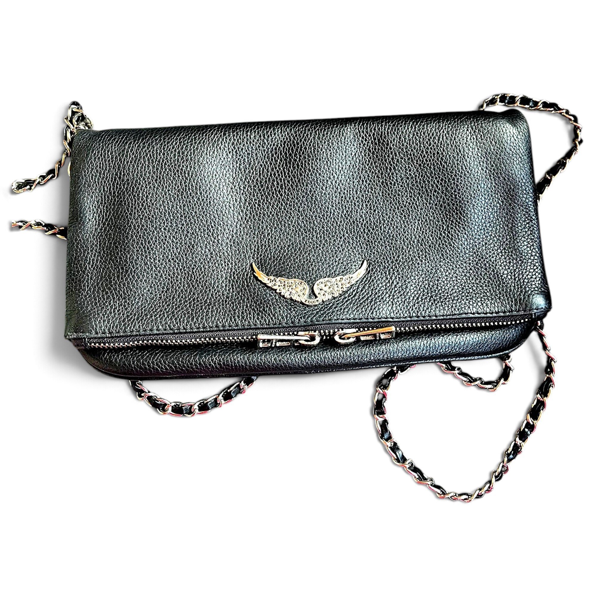 Rock leather crossbody bag