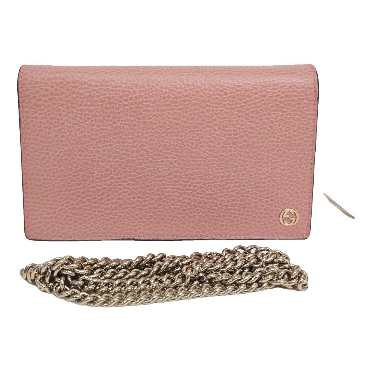 Interlocking leather handbag
