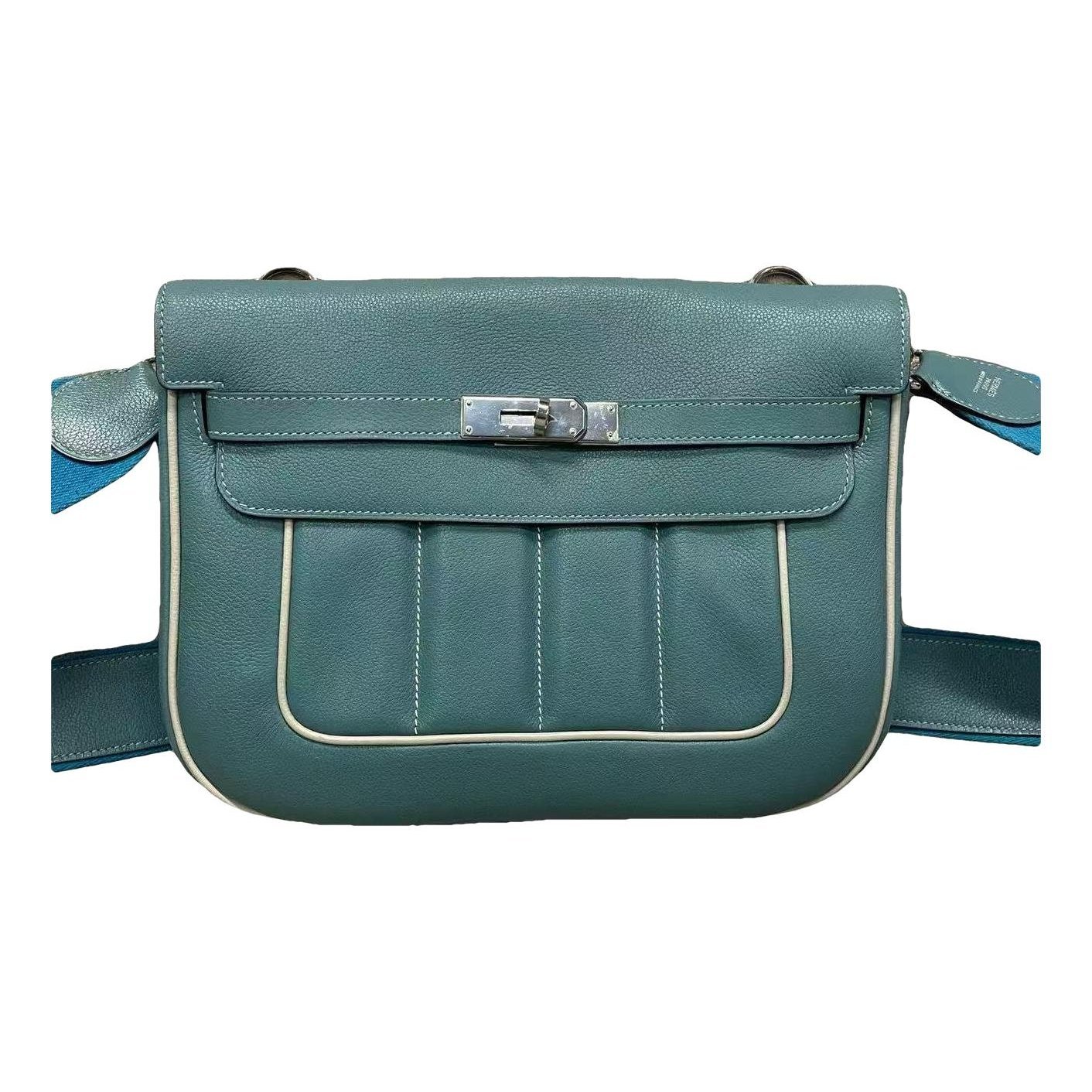 Hermes Berline 28 Handbag White Toile H Berline Canvas