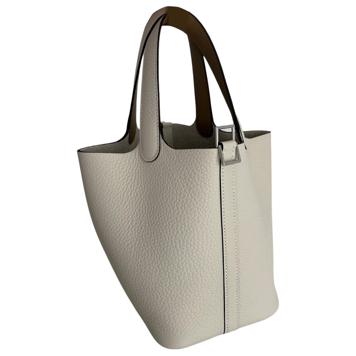 Picotin leather tote
