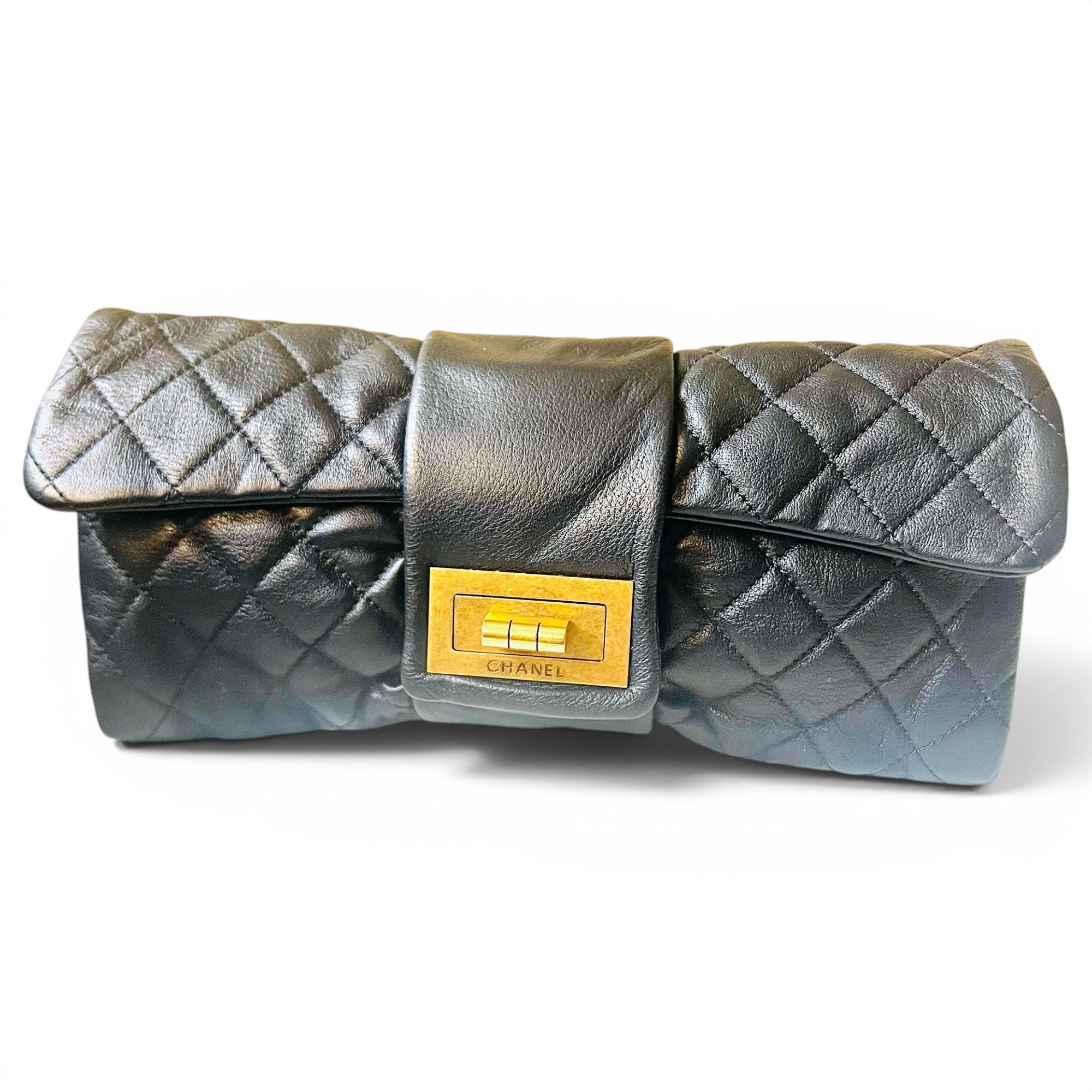 2.55 leather clutch bag