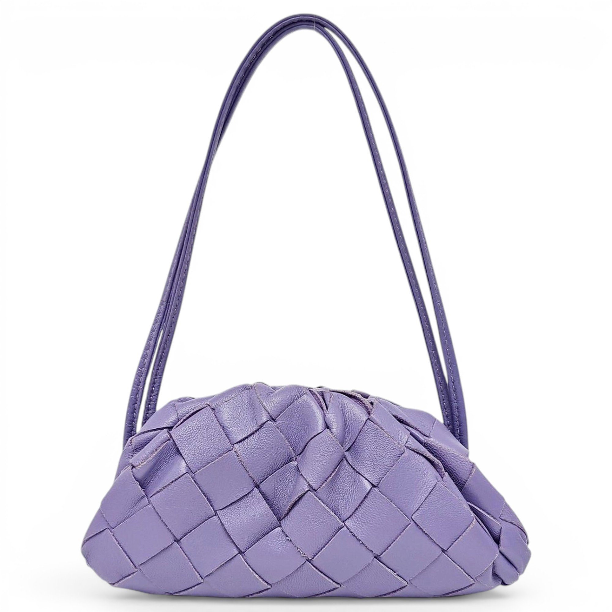 Pouch leather handbag