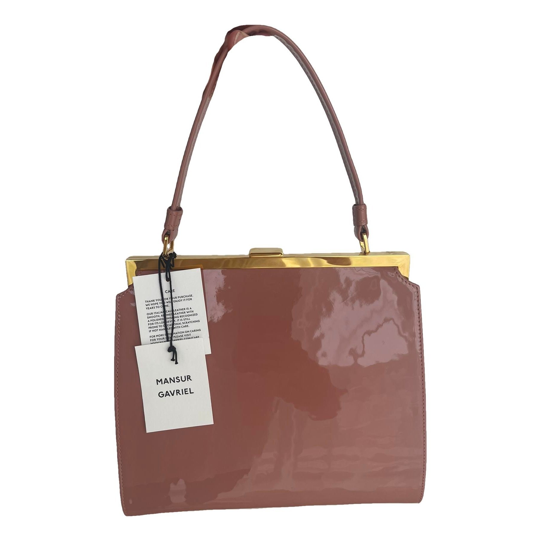 Mansur Gavriel Patent leather handbag