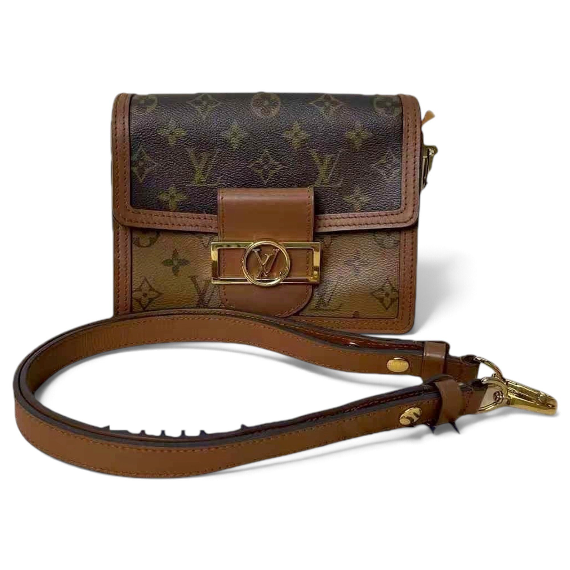 Dauphine leather handbag