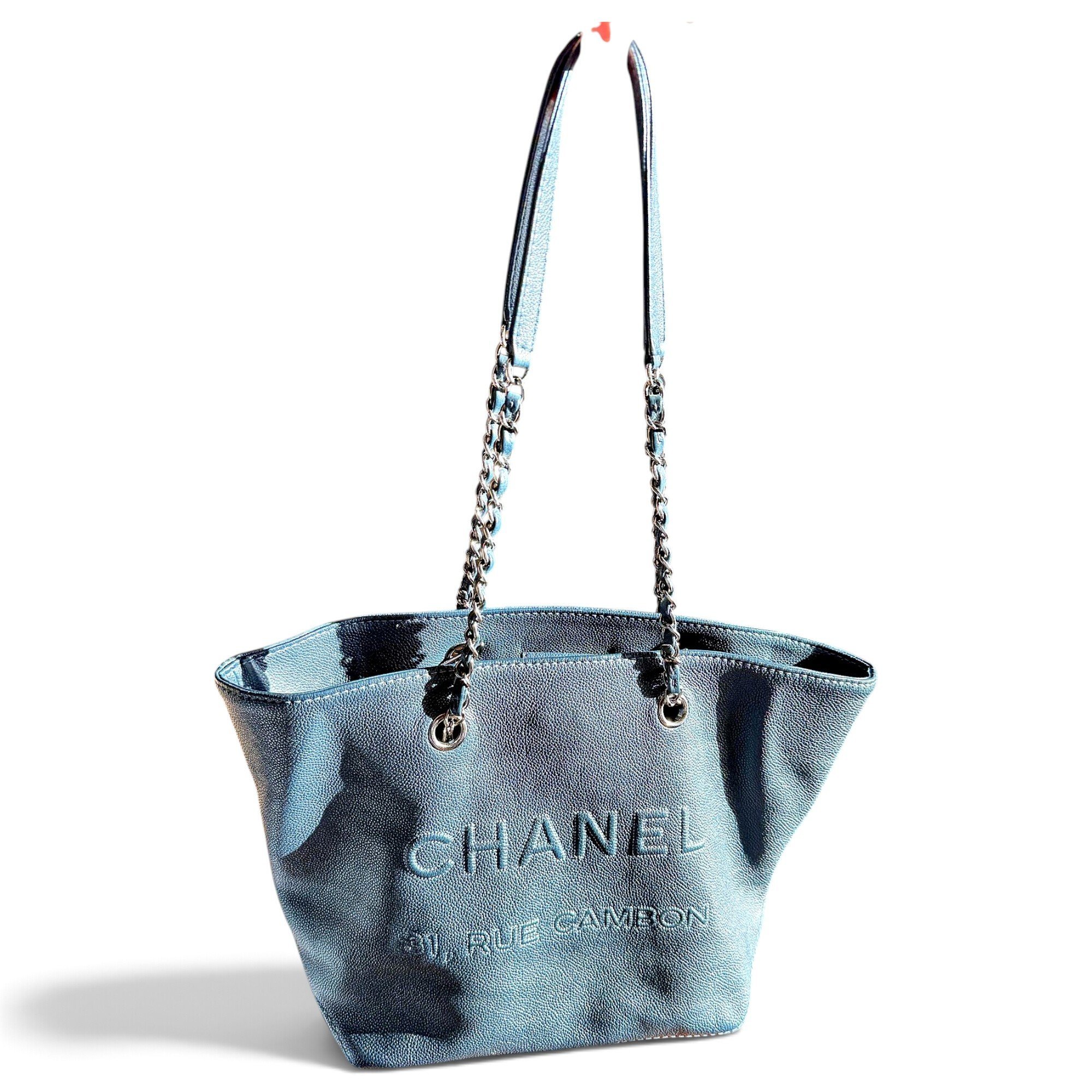 Deauville Chain leather tote