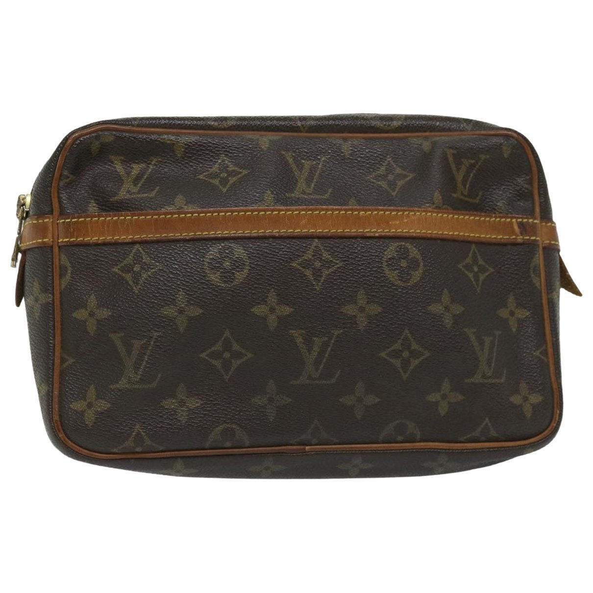 Leather clutch bag