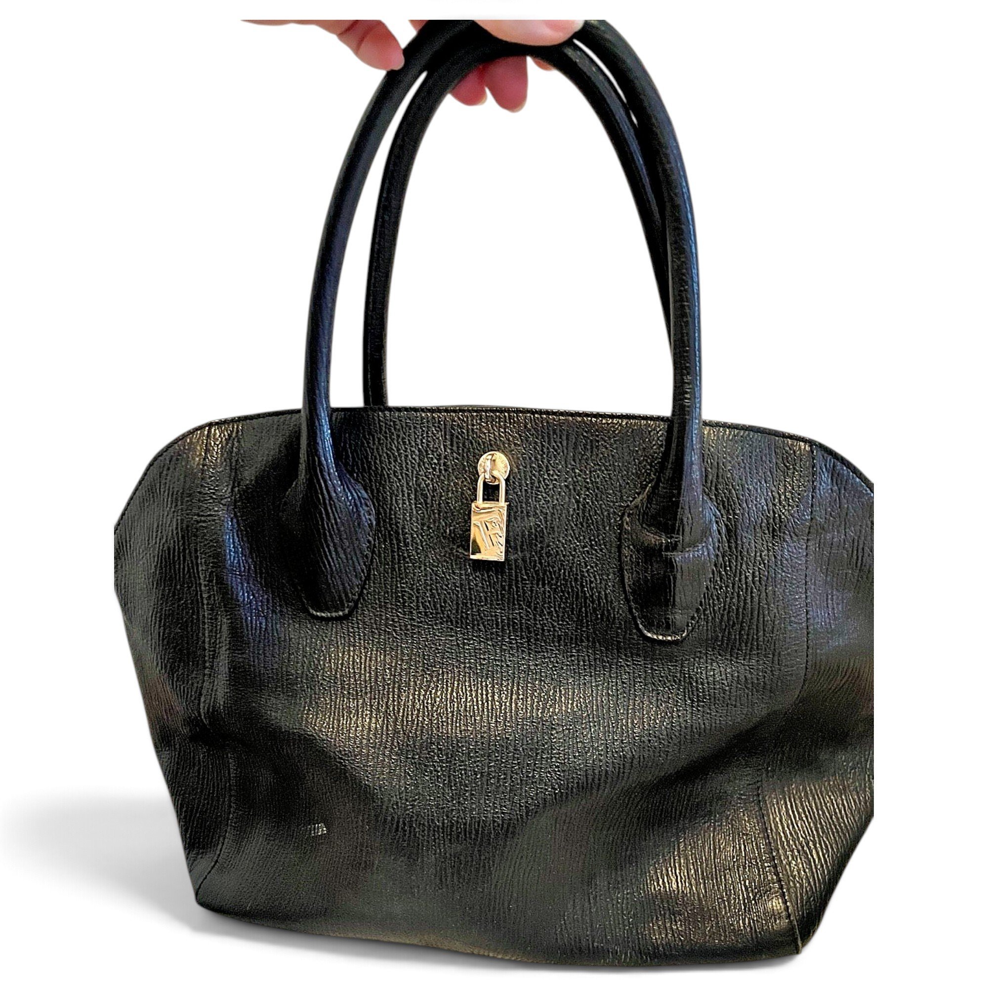 Leather tote