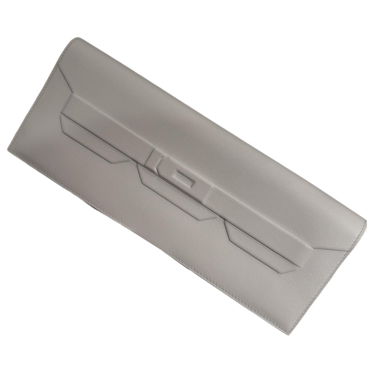 Birkin Shadow leather clutch bag