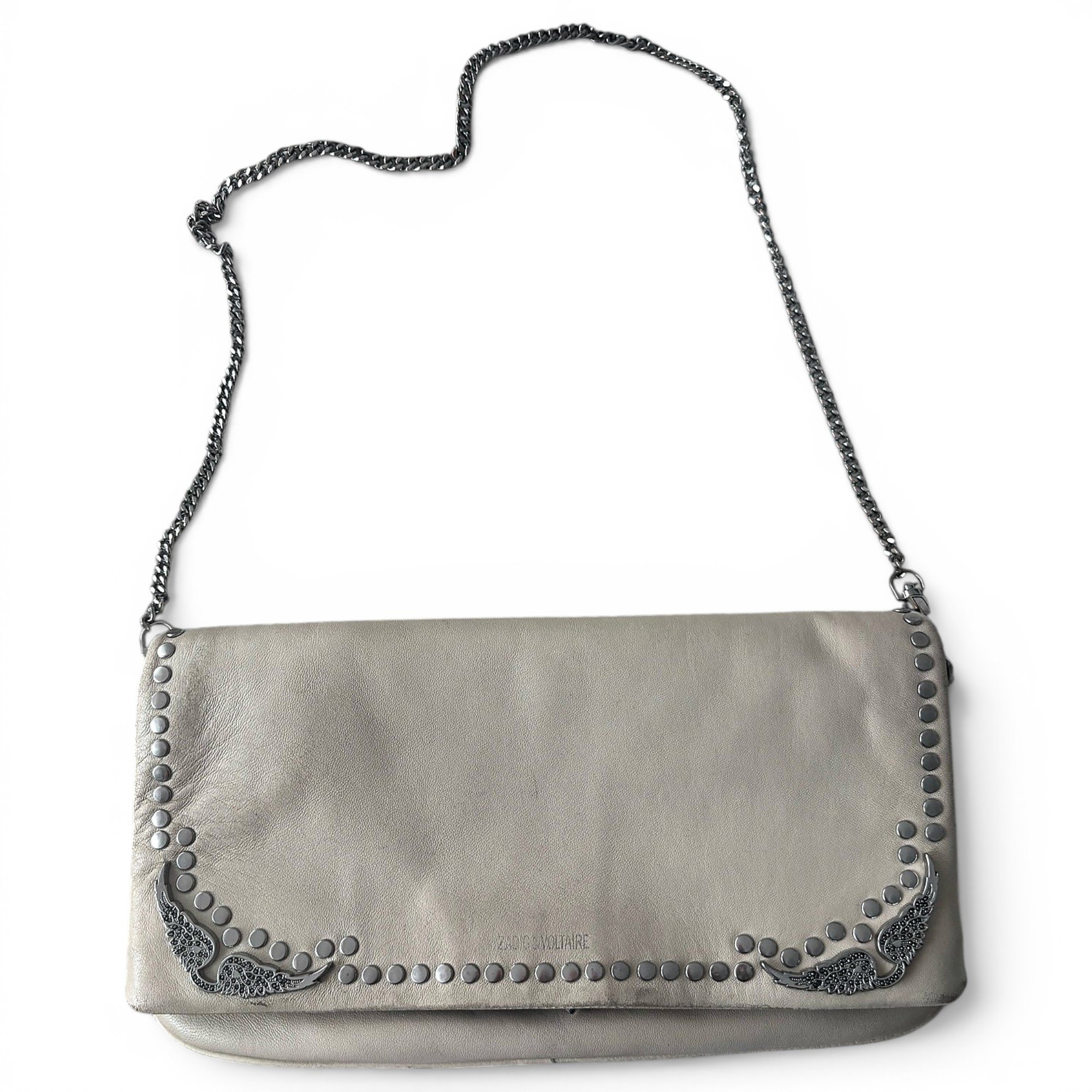 Rock leather crossbody bag