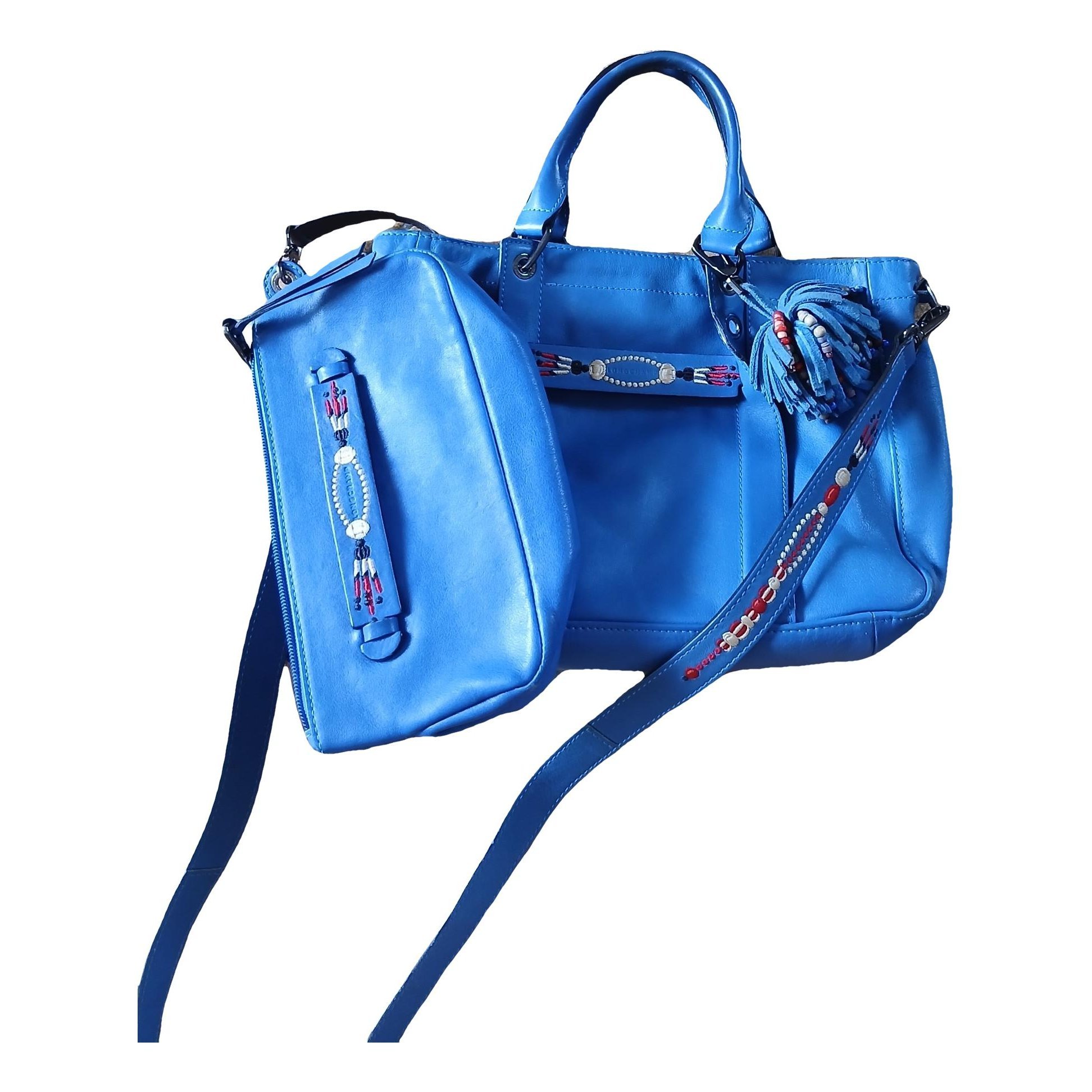3D leather crossbody bag
