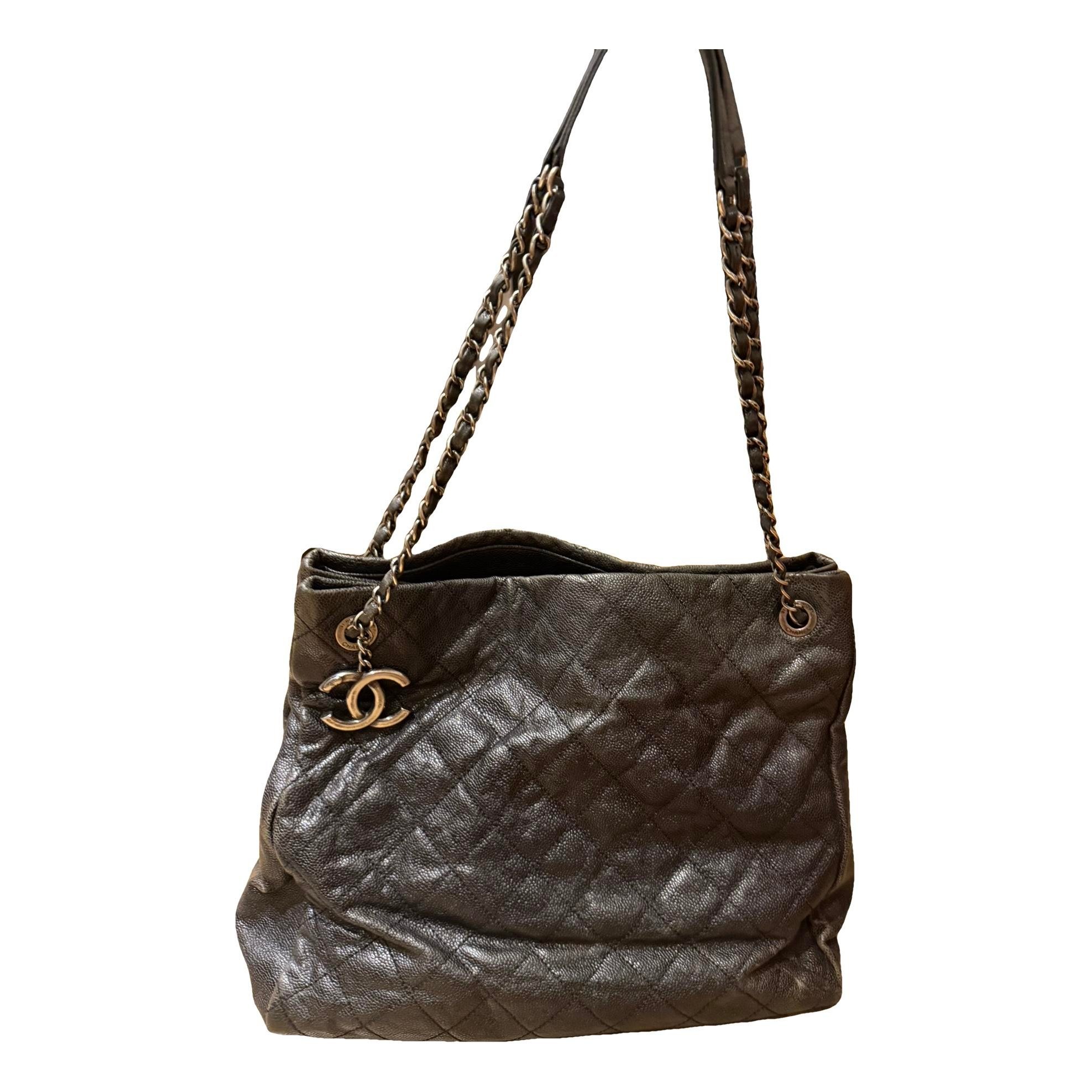 Grand shopping leather tote