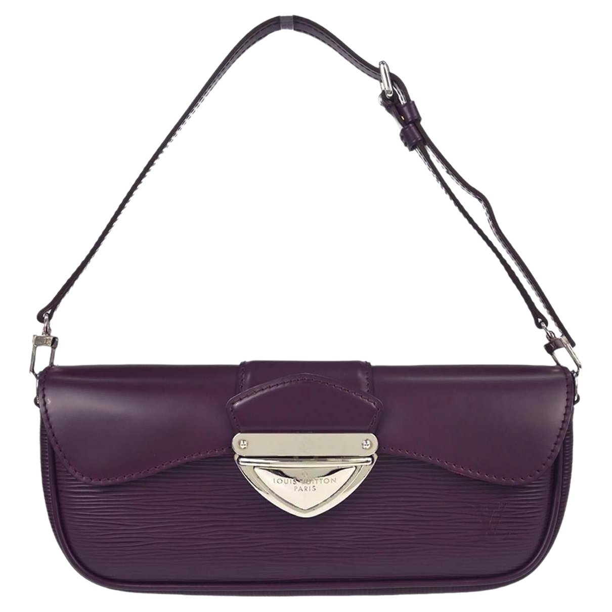 Leather clutch bag