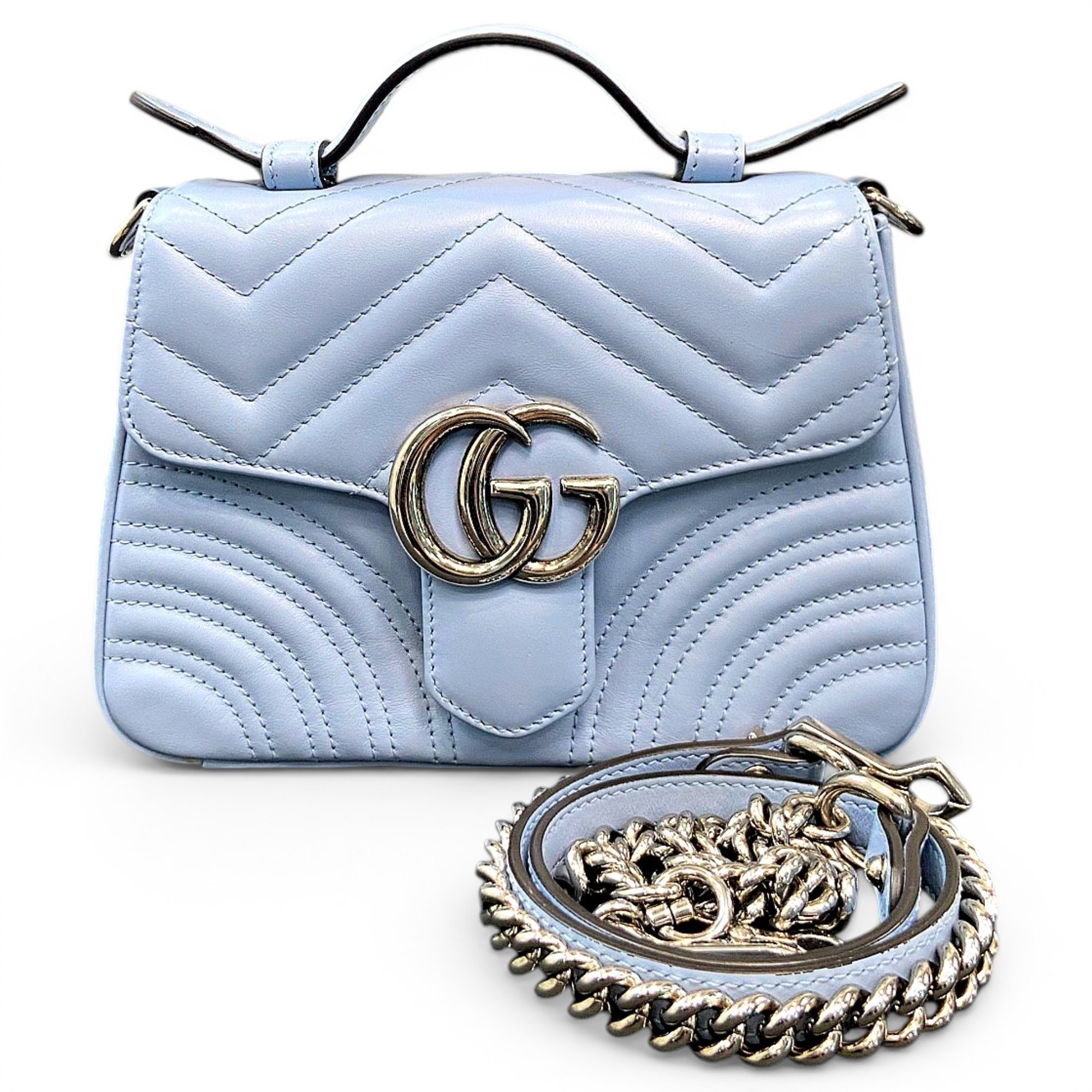 GG Marmont Flap leather handbag