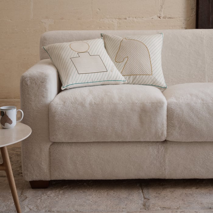 Écru Objets Du Faubourg H Pillow