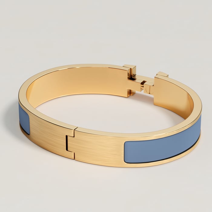 Bleu Turquin Mat Clic Hh Bracelet