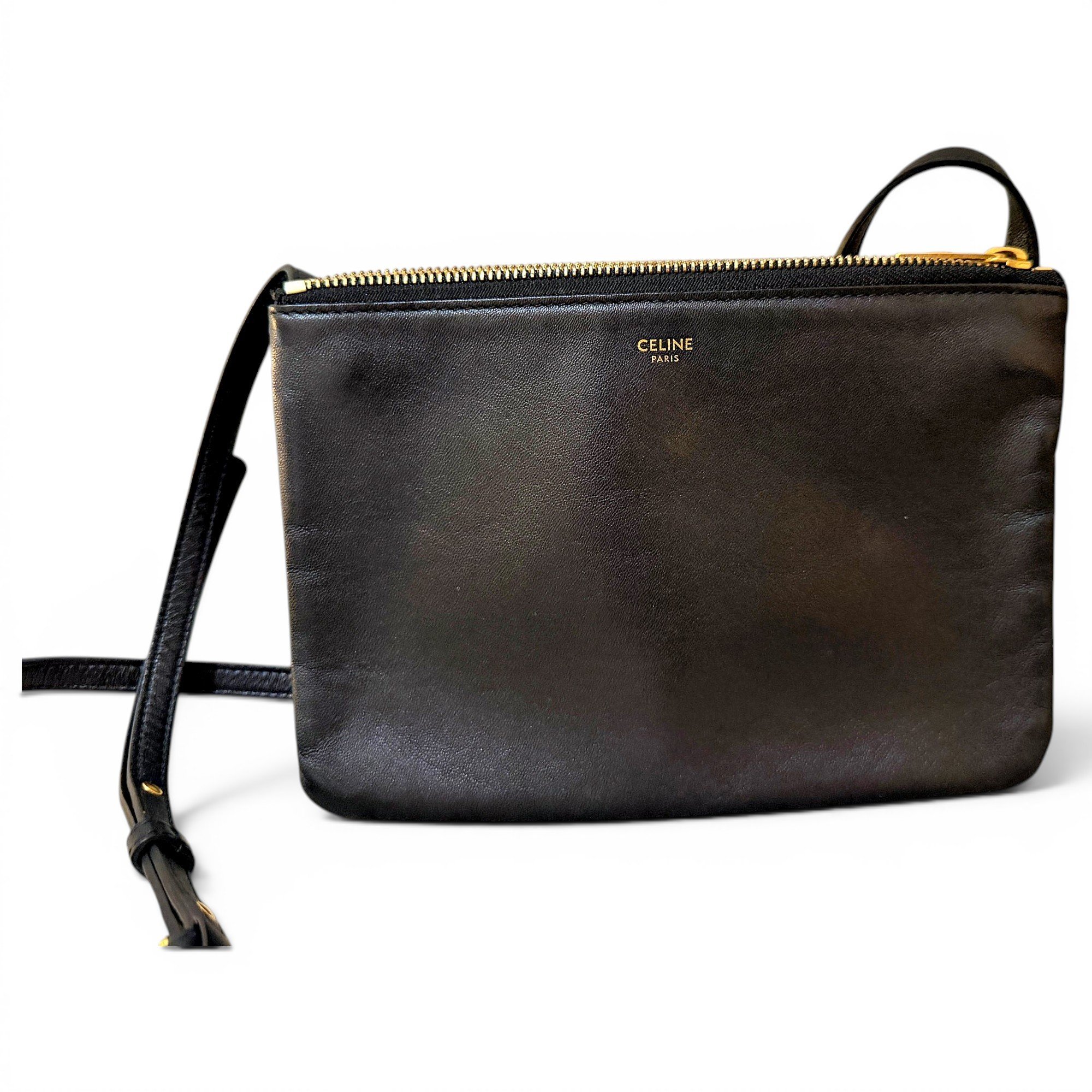 Trio leather crossbody bag