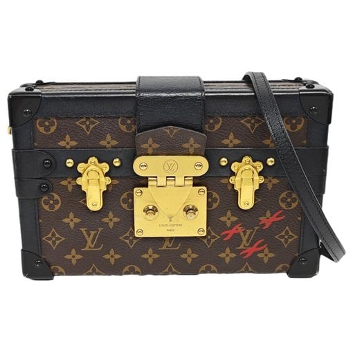 Petite Malle leather handbag