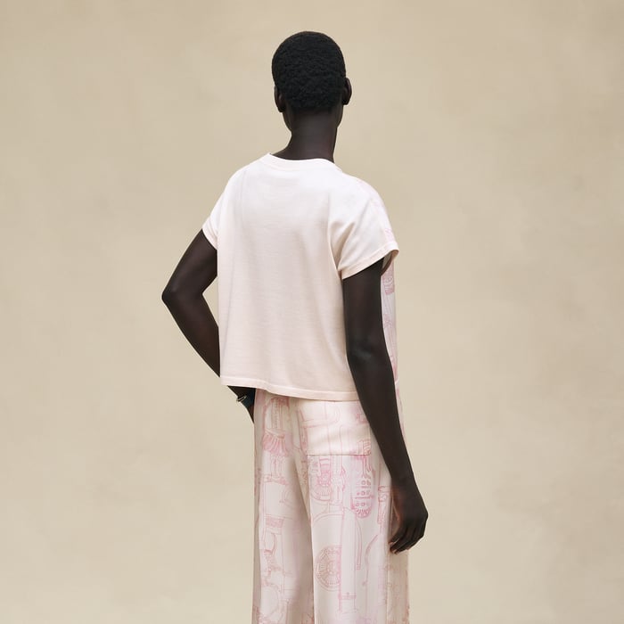 Rose Pétale "Etriers Remix" Sleeveless Sweater