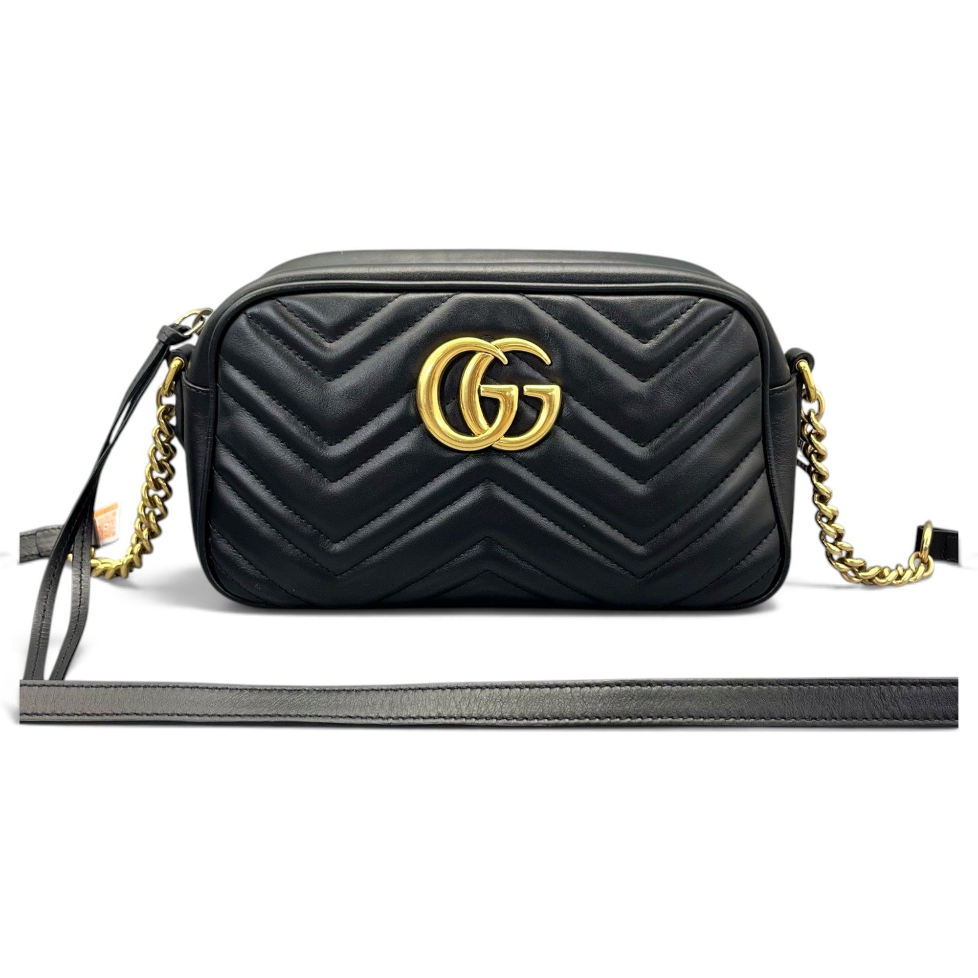Pearly GG Marmont leather handbag