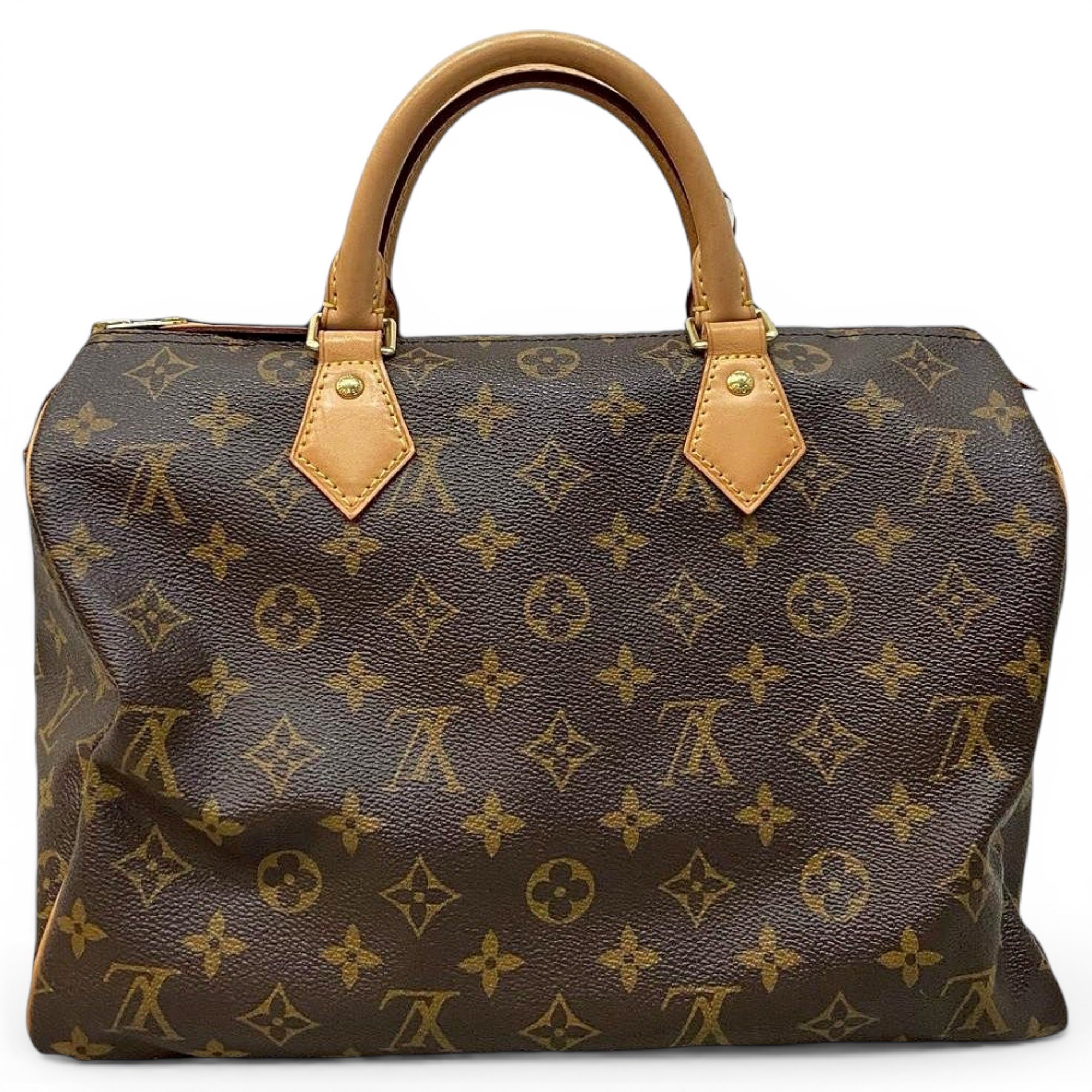Speedy leather handbag