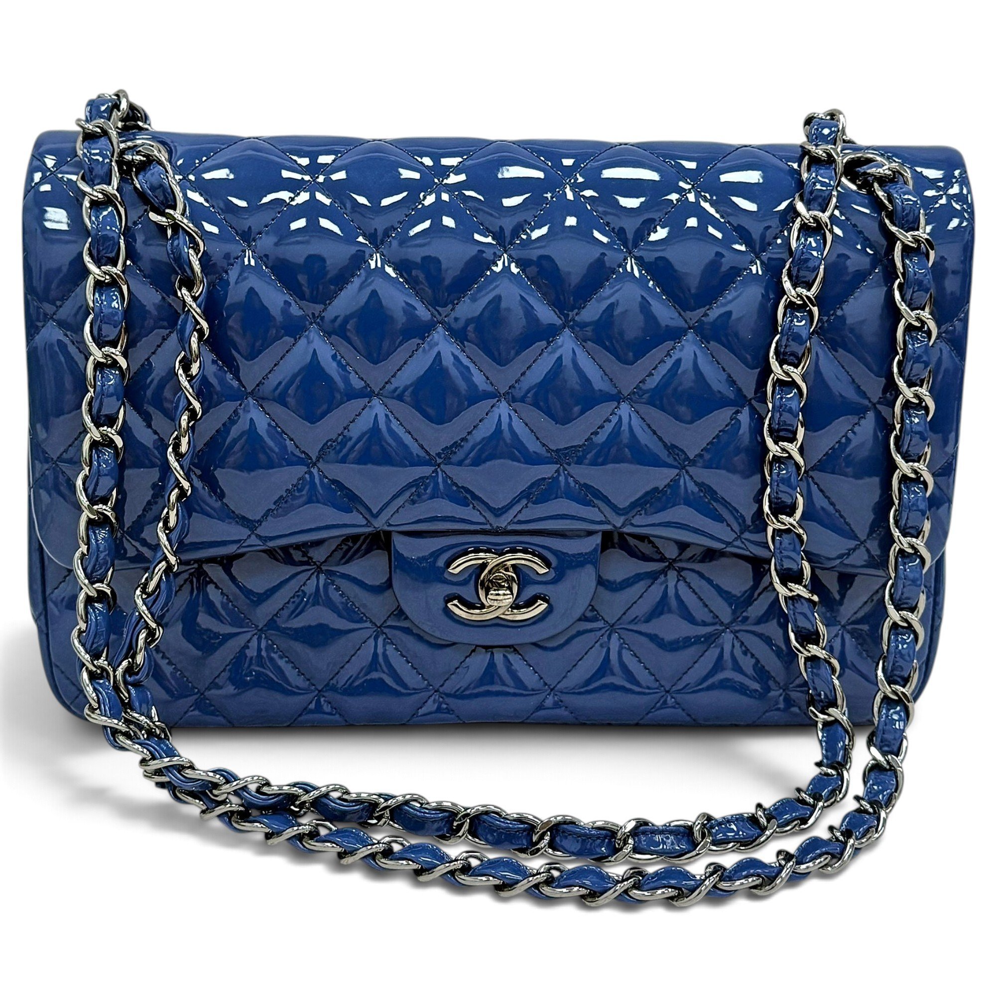 Timeless/Classique patent leather handbag