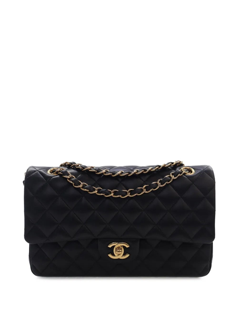 2021 Medium Classic Lambskin Double Flap shoulder bag