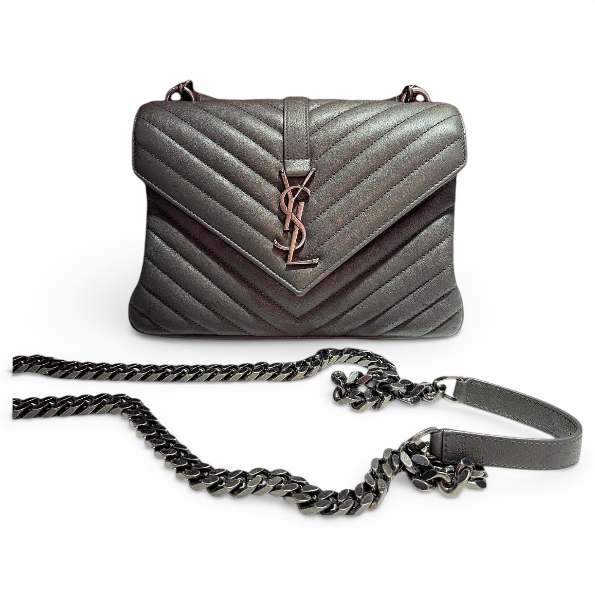 Collége monogramme leather handbag