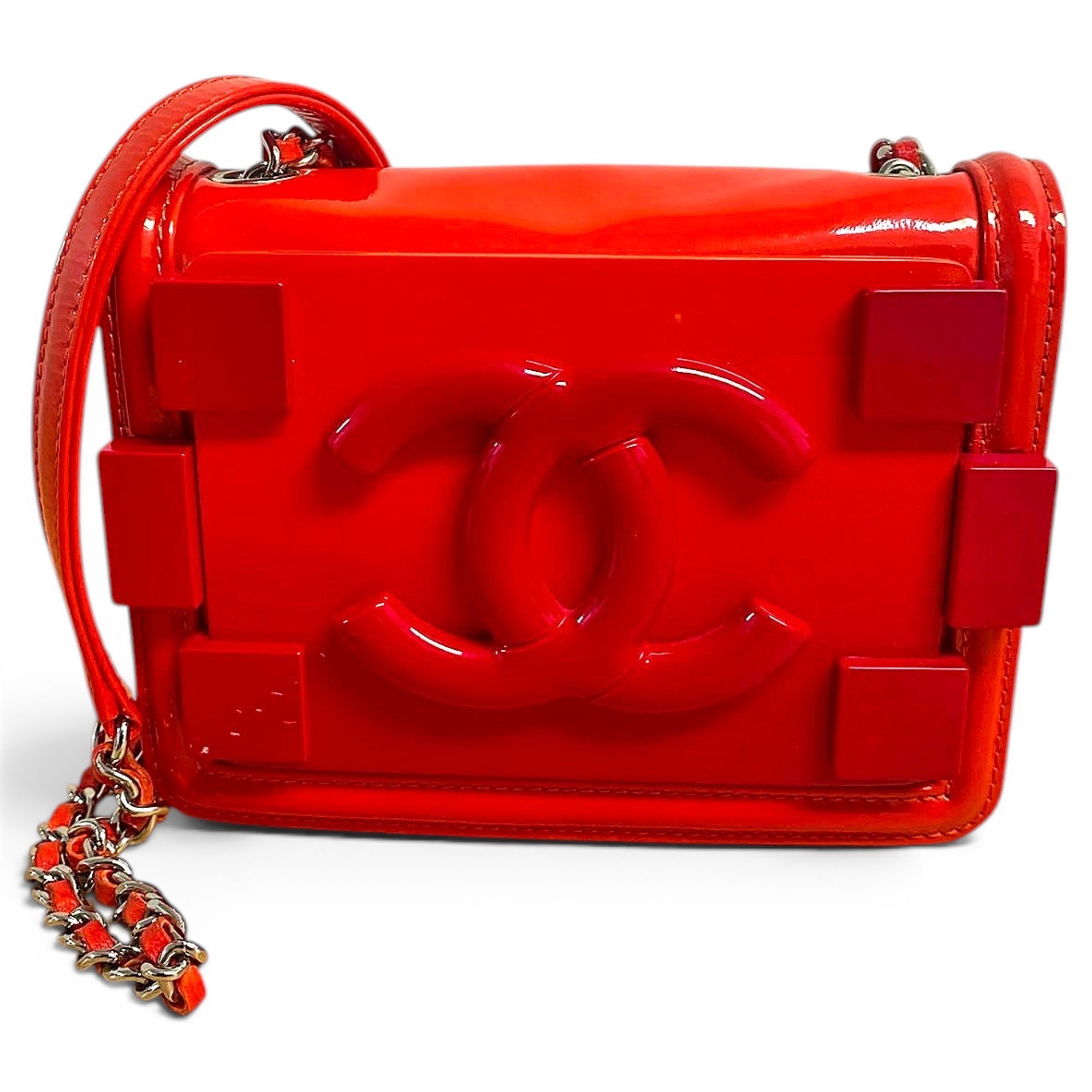 Boy Brick patent leather crossbody bag